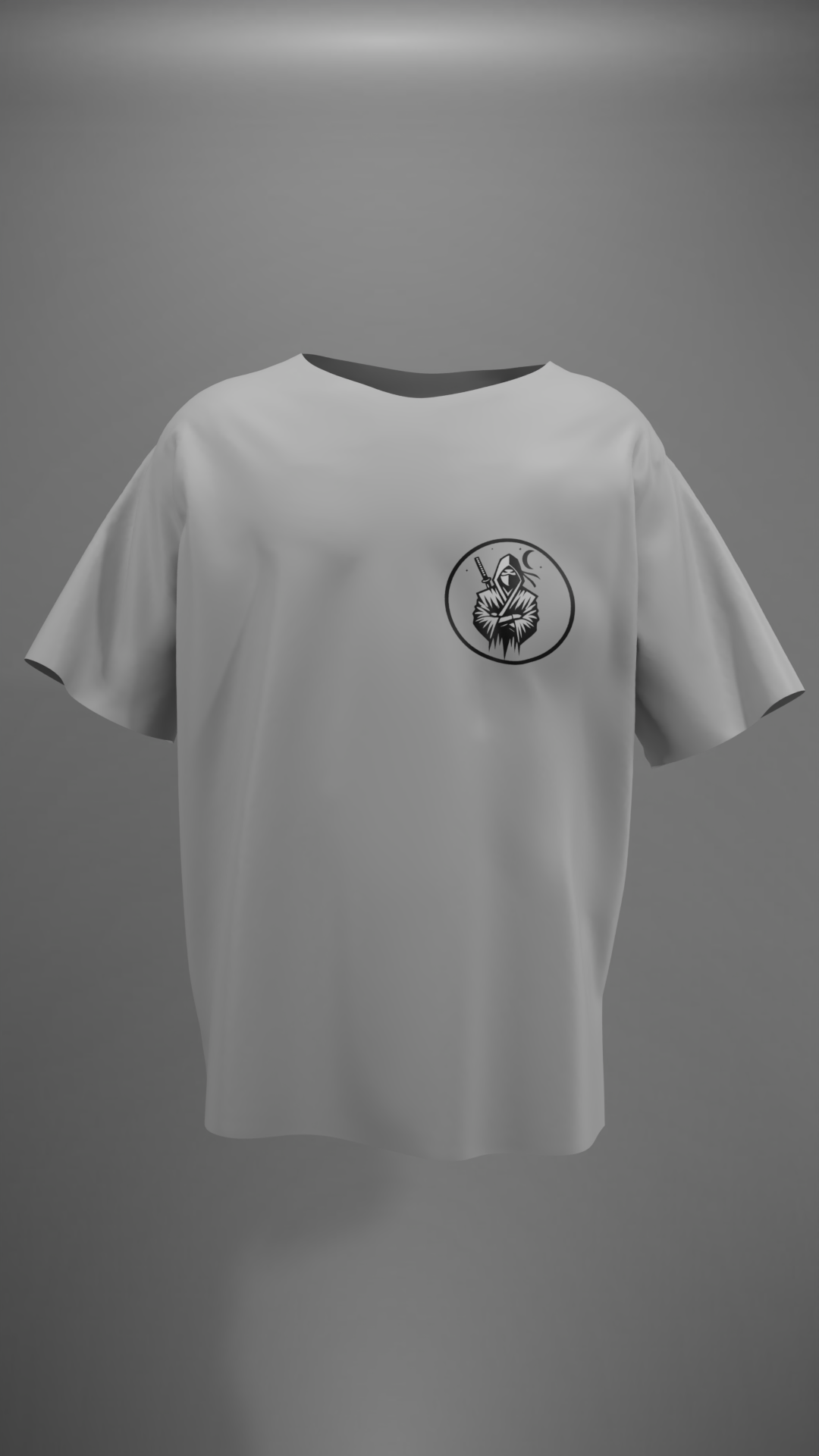 Notre T-Shirt Ninja en gris vue de face